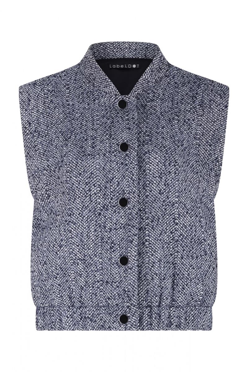 Label DOT Gilet Dagmar Blauw 2