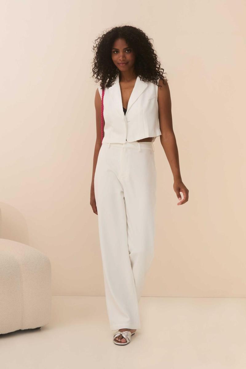 Lofty Manner Lofty Manner Pantalon QD36.1 - Tayla Wit 3