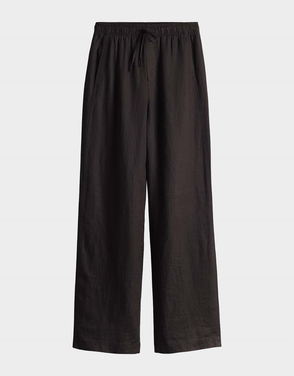 OPUS Pantalon Mileni Linen Bruin 2