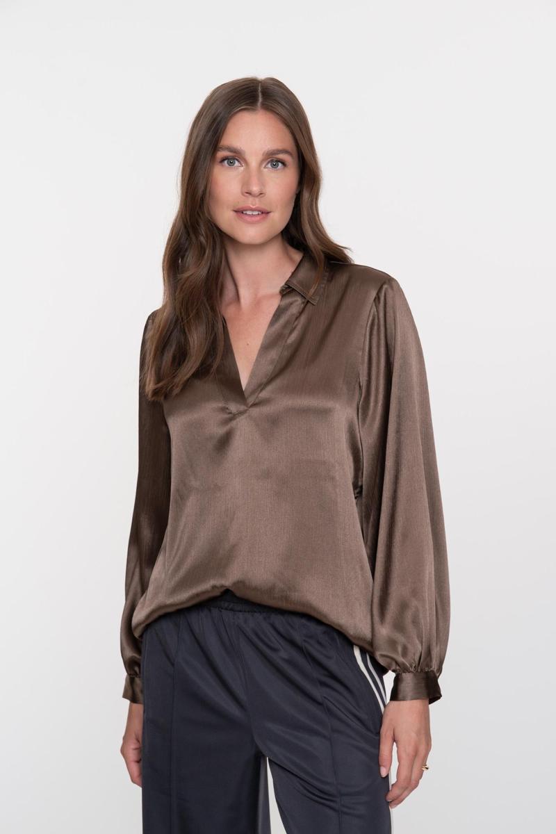 Geisha Blouse 53860-14 Bruin 1