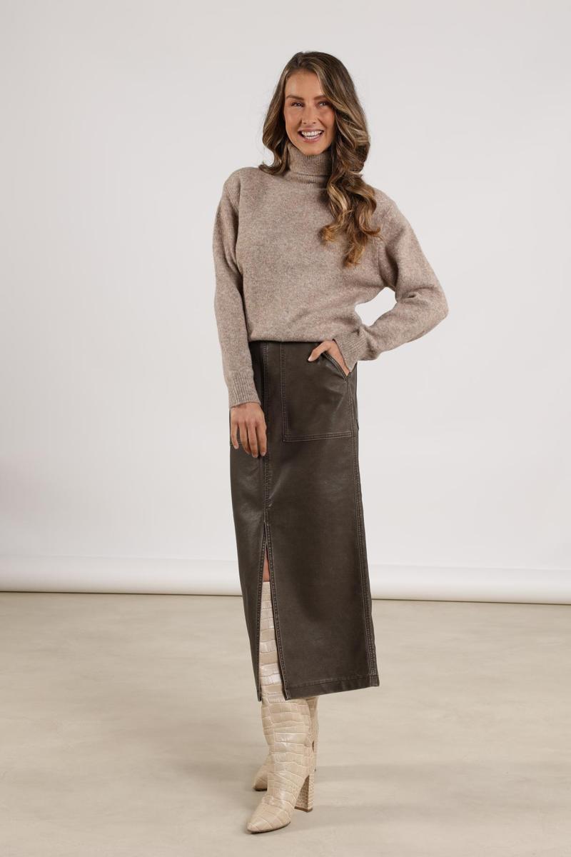 NUKUS Trui NKF03004 Taupe 5