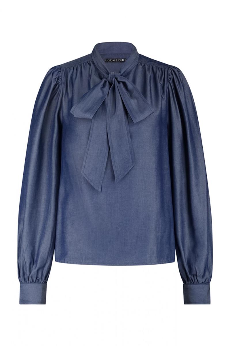 Label DOT Blouse Aisha Blauw 2