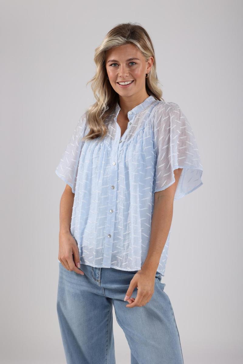 NUKUS NUKUS Blouse NKS02065 Blauw 3