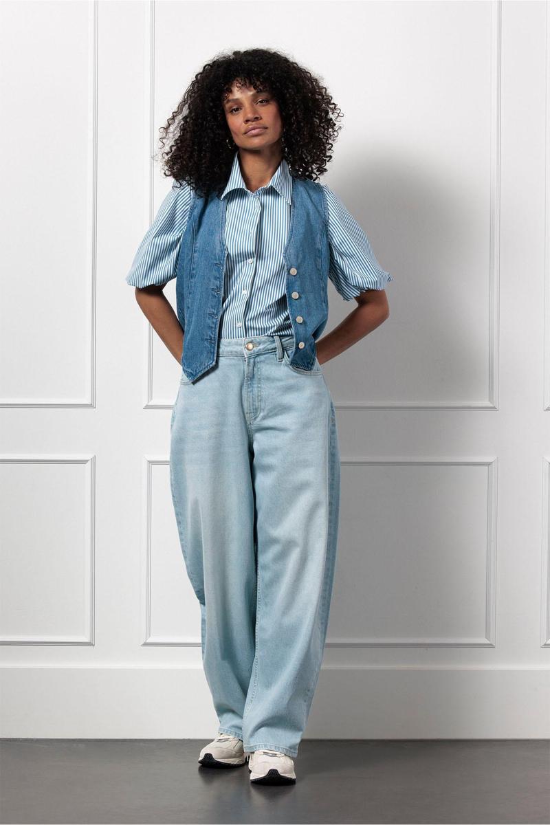 Studio Anneloes Blouse Poppy Balloon Blauw 4