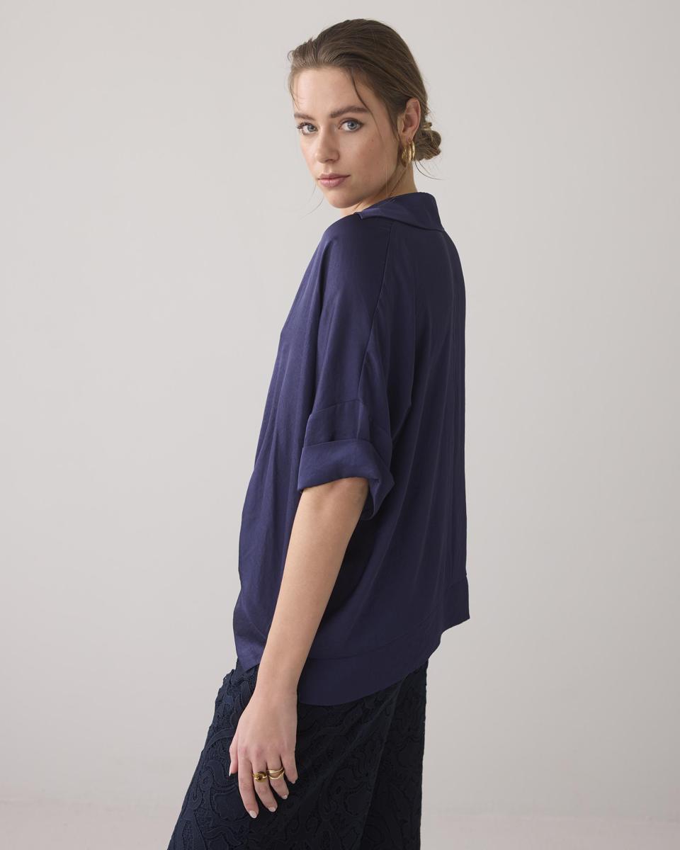 Summum Summum Blouse 2s3238-11817 Blauw 4