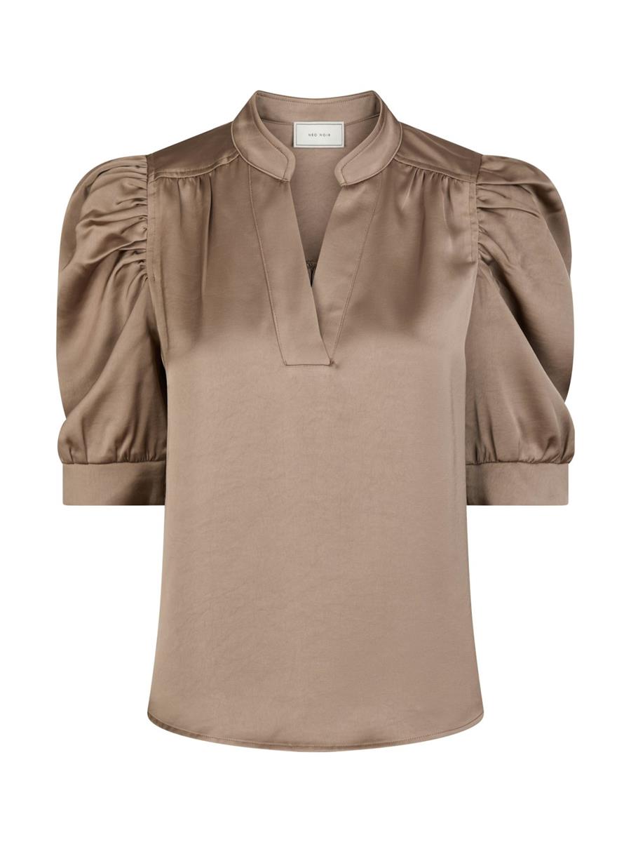 Neo Noir Neo Noir Blouse Roella Taupe 2
