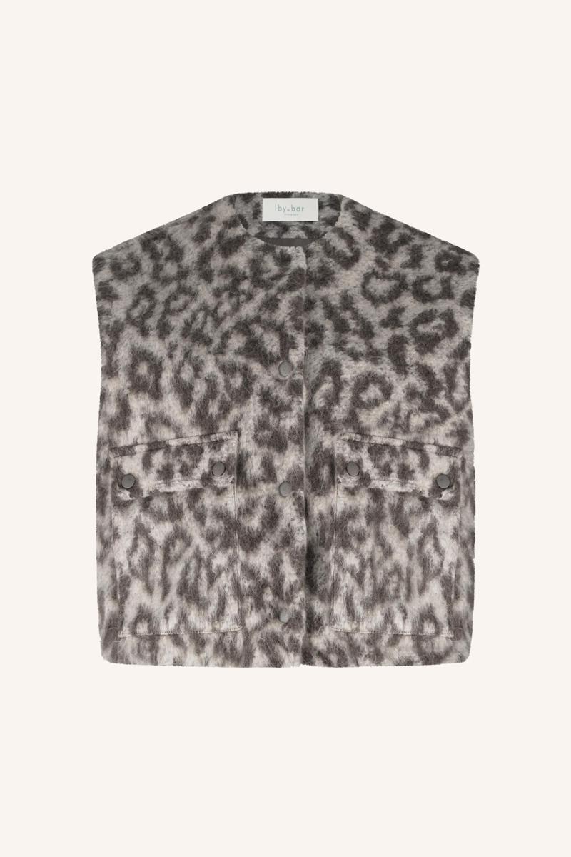 By-Bar Gilet Maggie Leo Sleeve Bruin 1