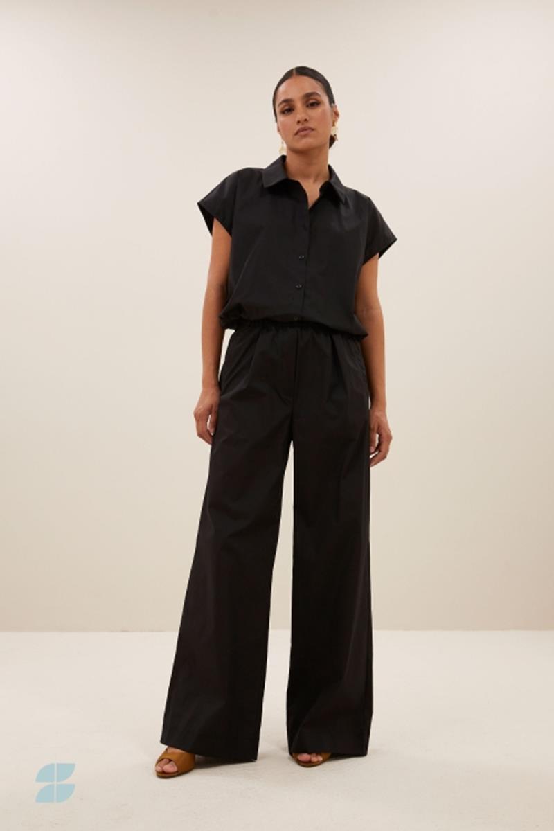 By-Bar By-Bar Blouse Bieke Poplin Zwart 1
