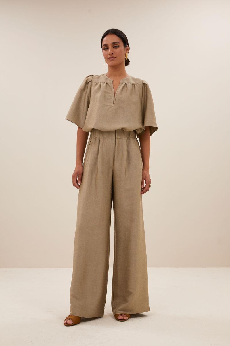 By-Bar By-Bar Pantalon Benji Gloss Goud 4
