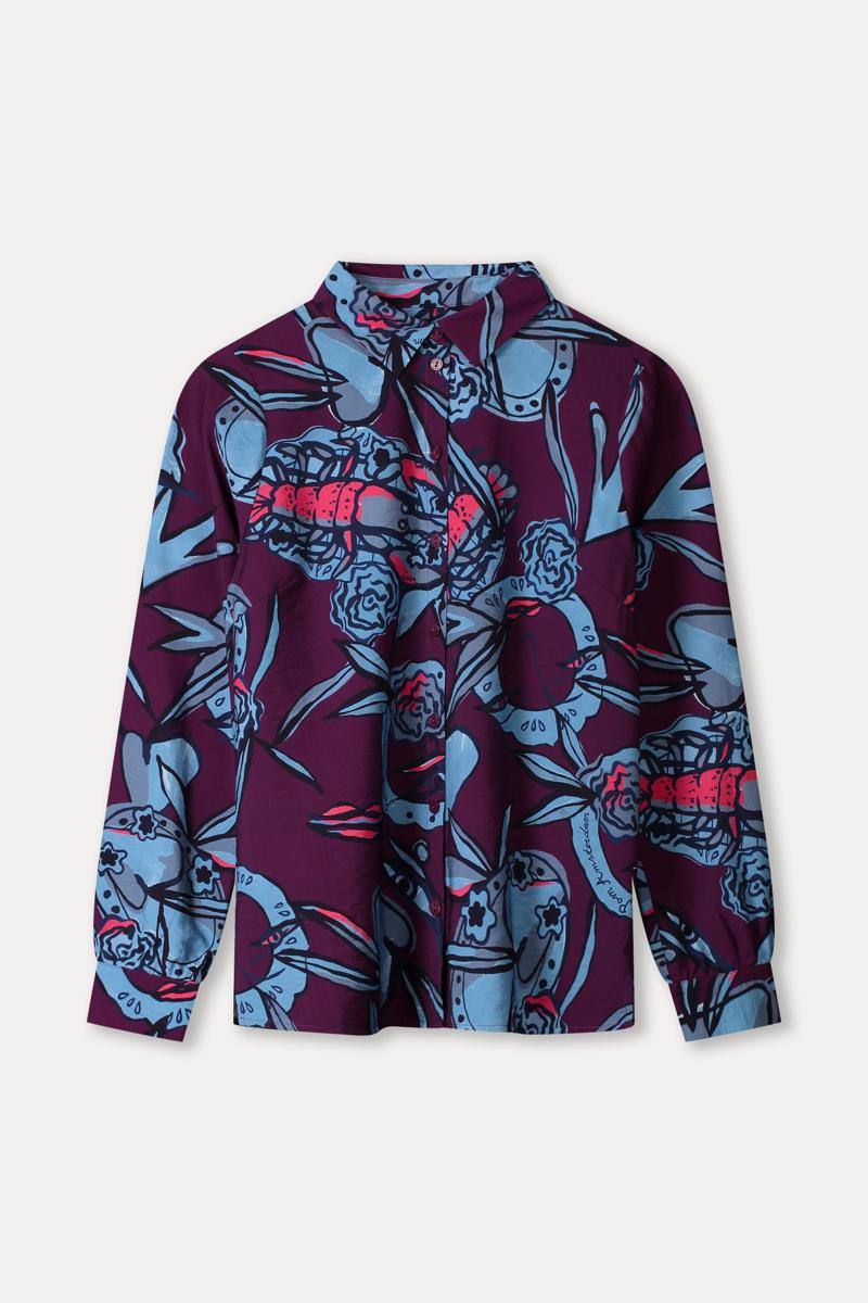 POM Amsterdam Blouse SP9340 Paars 1