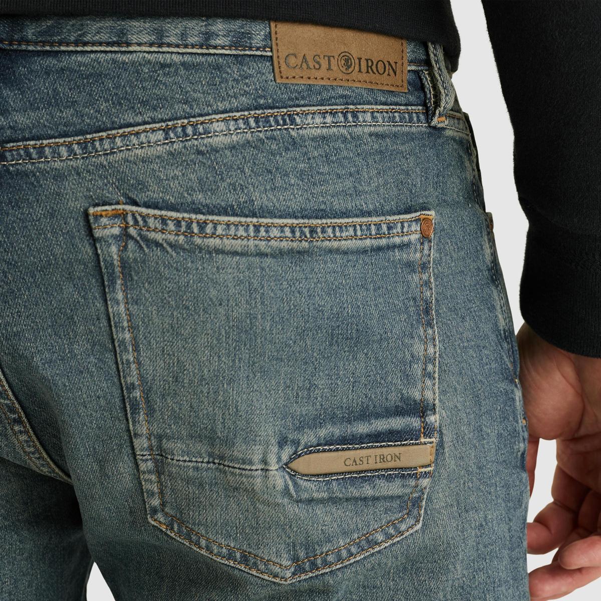 Cast Iron Pantalon CTR620 Blauw 4