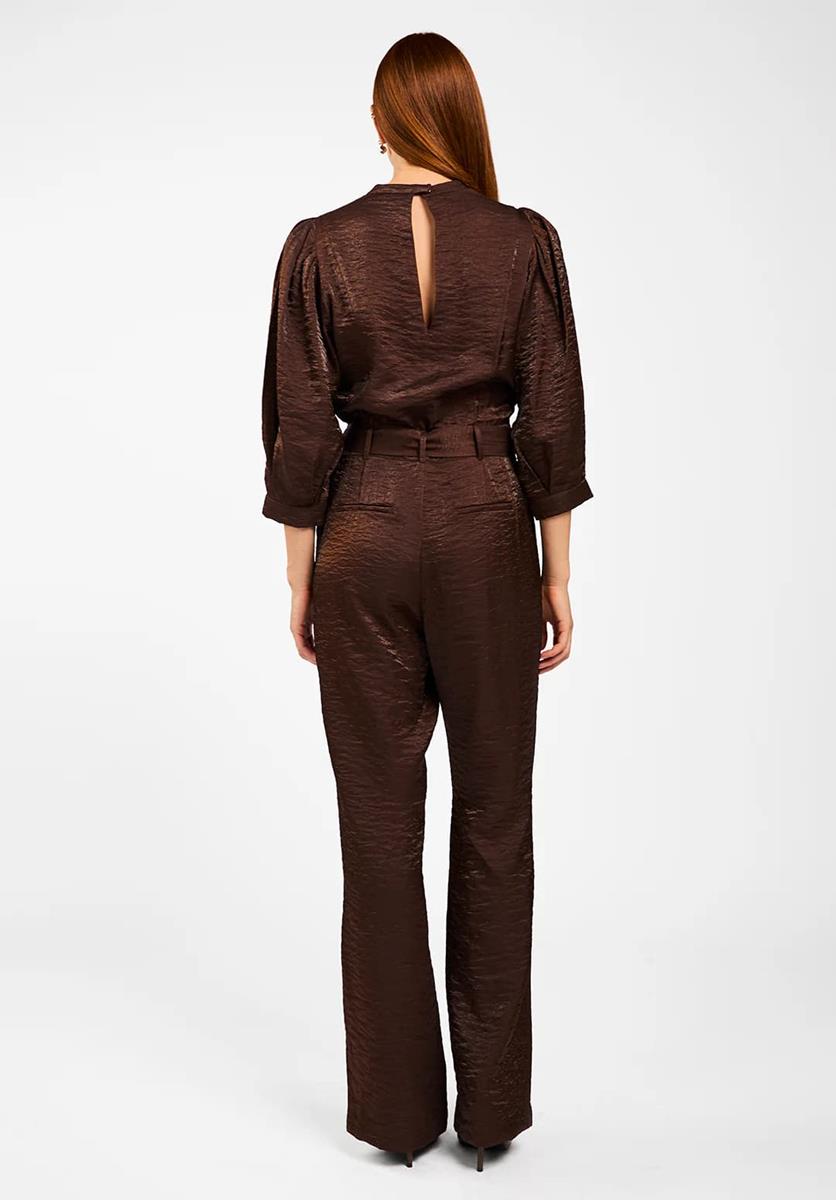 Aaiko Jumpsuit HELLEN SHINE  VIS Bruin 3