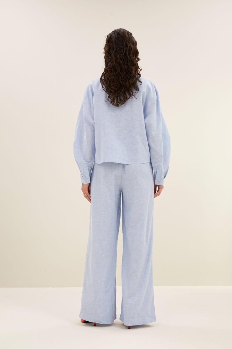By-Bar By-Bar Blouse Penny Pinstripe Blauw 3