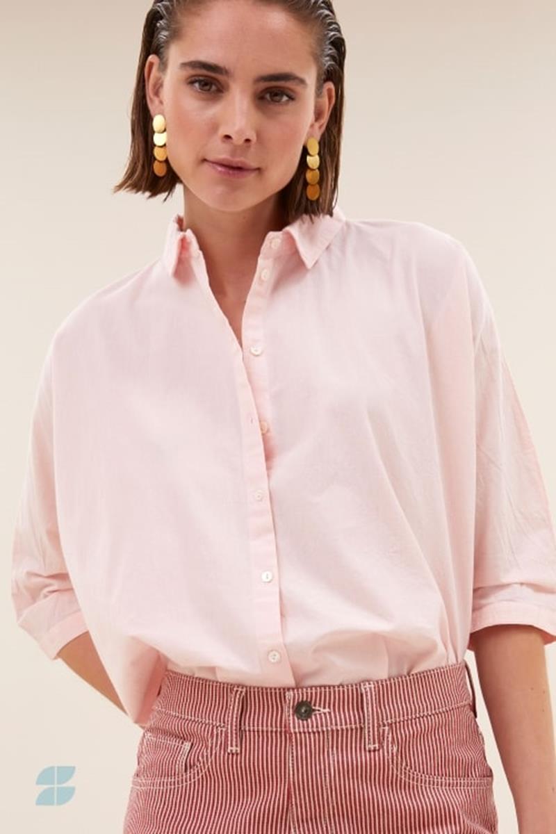 By-Bar By-Bar Blouse Norel Chambray Roze 1