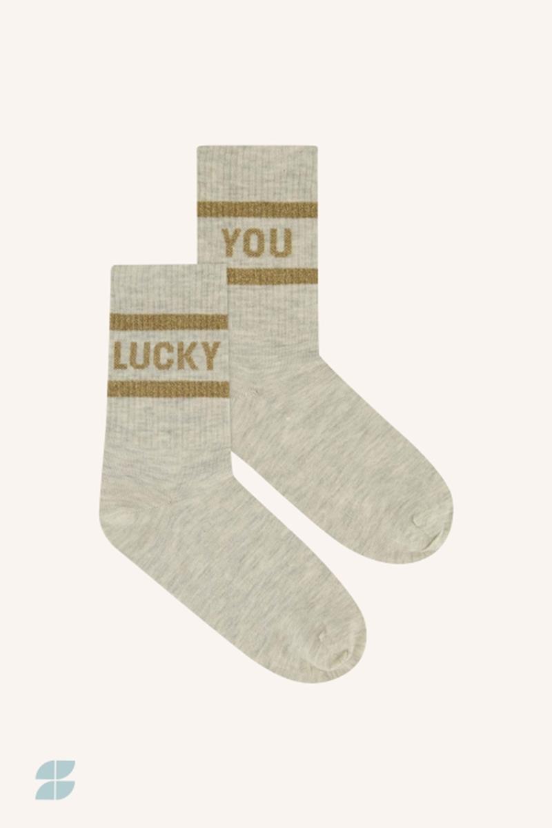 By-Bar Sokken Lucky Sparkle Goud 1