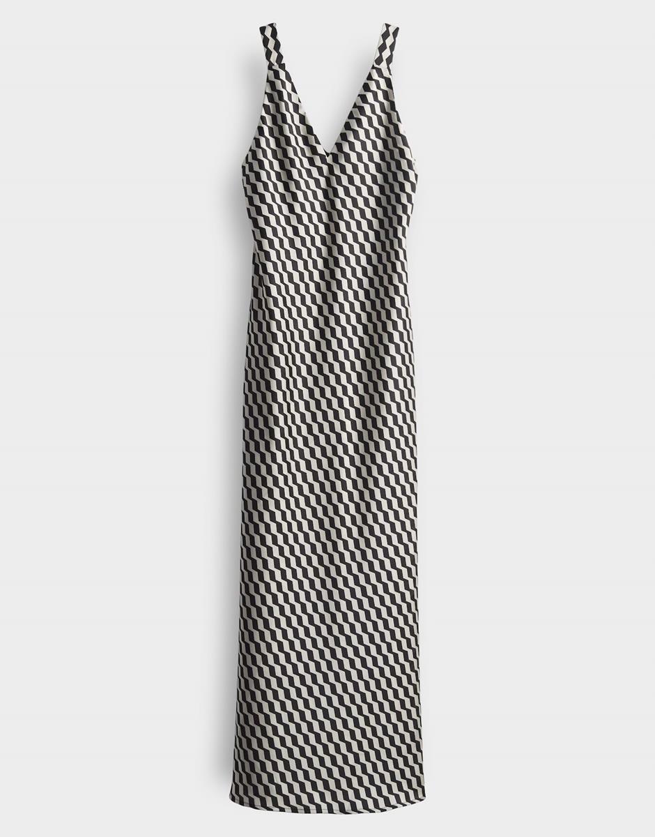 SOMEDAY Jurk Qova Graphic Zwart 2