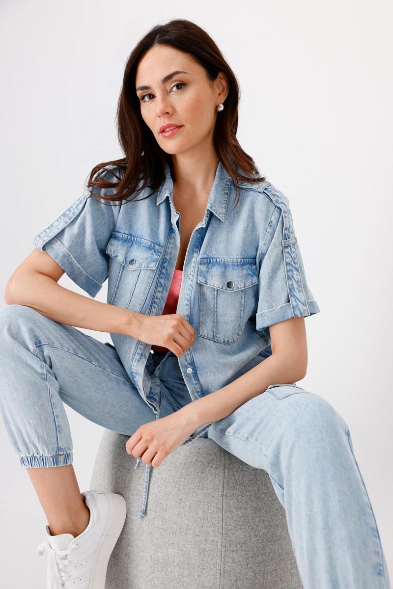 Monari Monari Vest 409613 Blauw 1