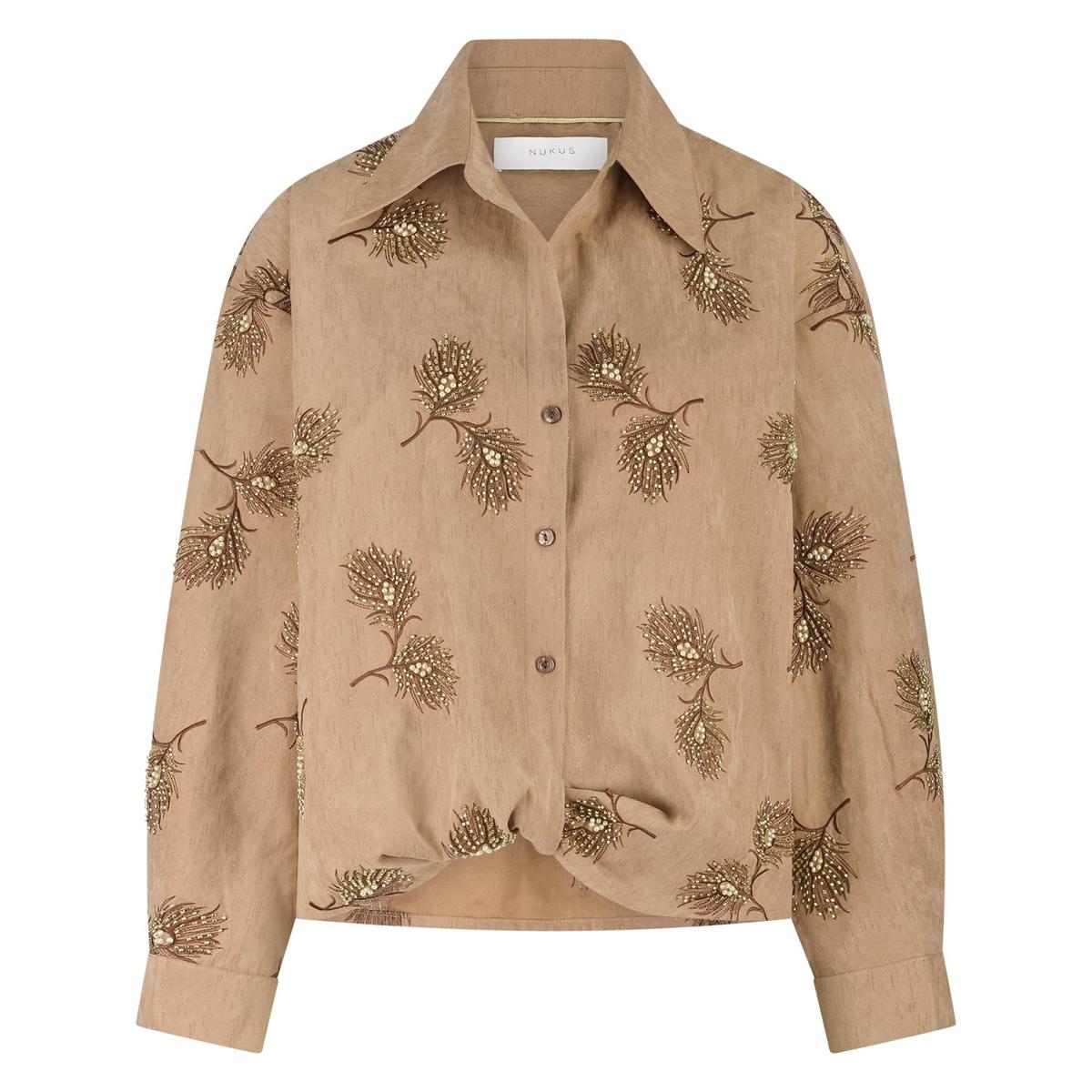 NUKUS Blouse NKF02078 Bruin 2