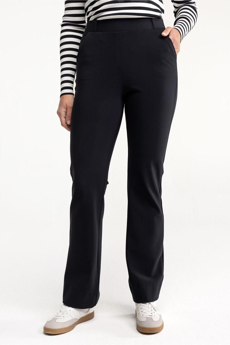 Studio Anneloes Studio Anneloes Pantalon Flair Bonded Zwart 5