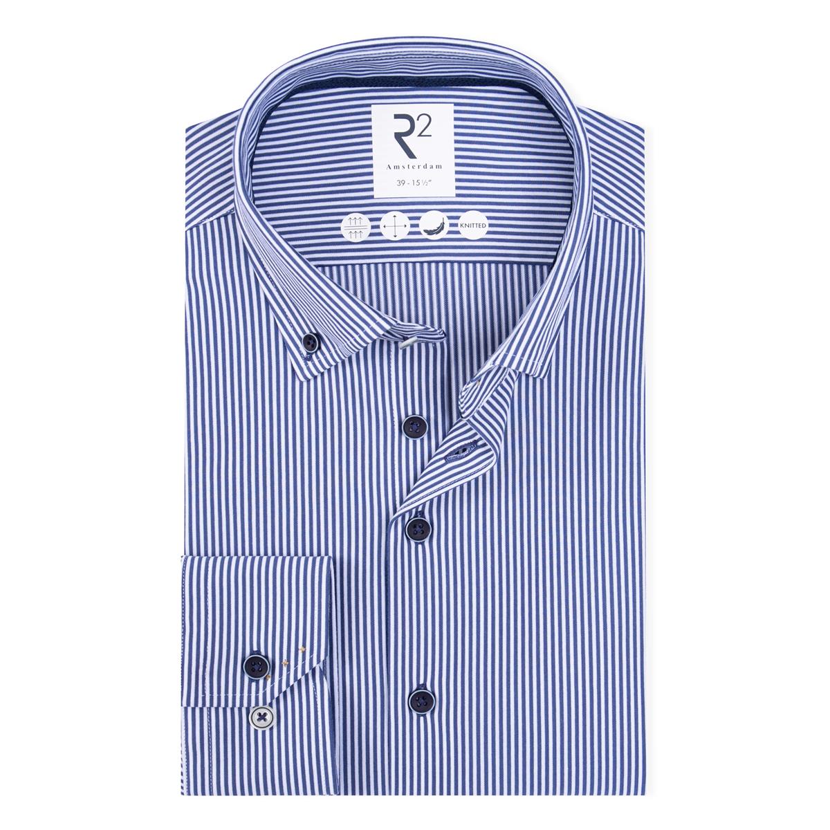 R2 Amsterdam Overhemd 130.BD.021 Blauw 1