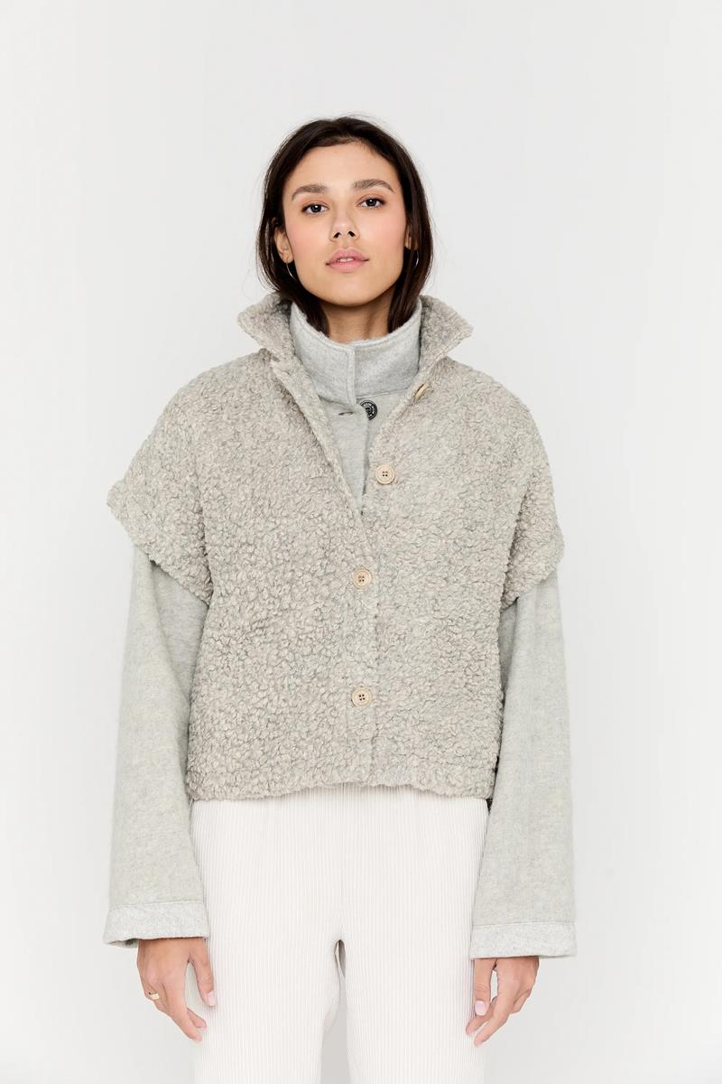 Moscow Gilet Pelle Taupe 1