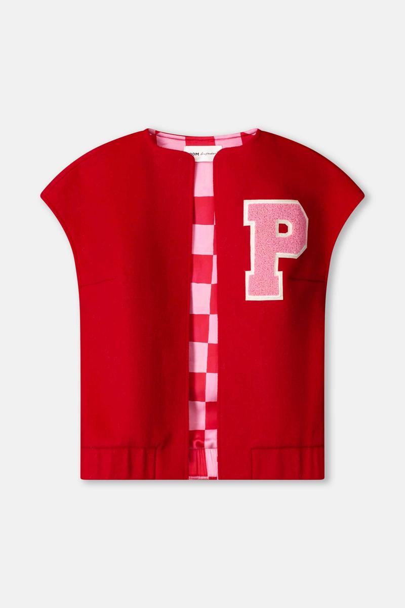 POM Amsterdam Gilet Baseball Rood 2