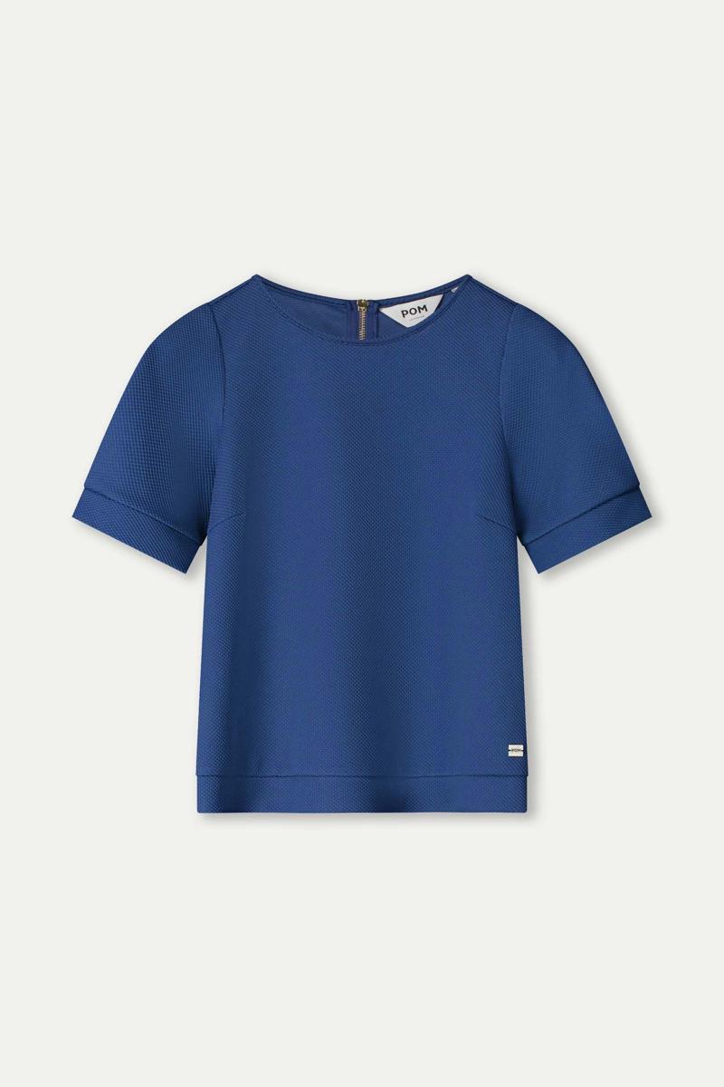 POM Amsterdam POM Amsterdam Blouse SP9040 Blauw 3