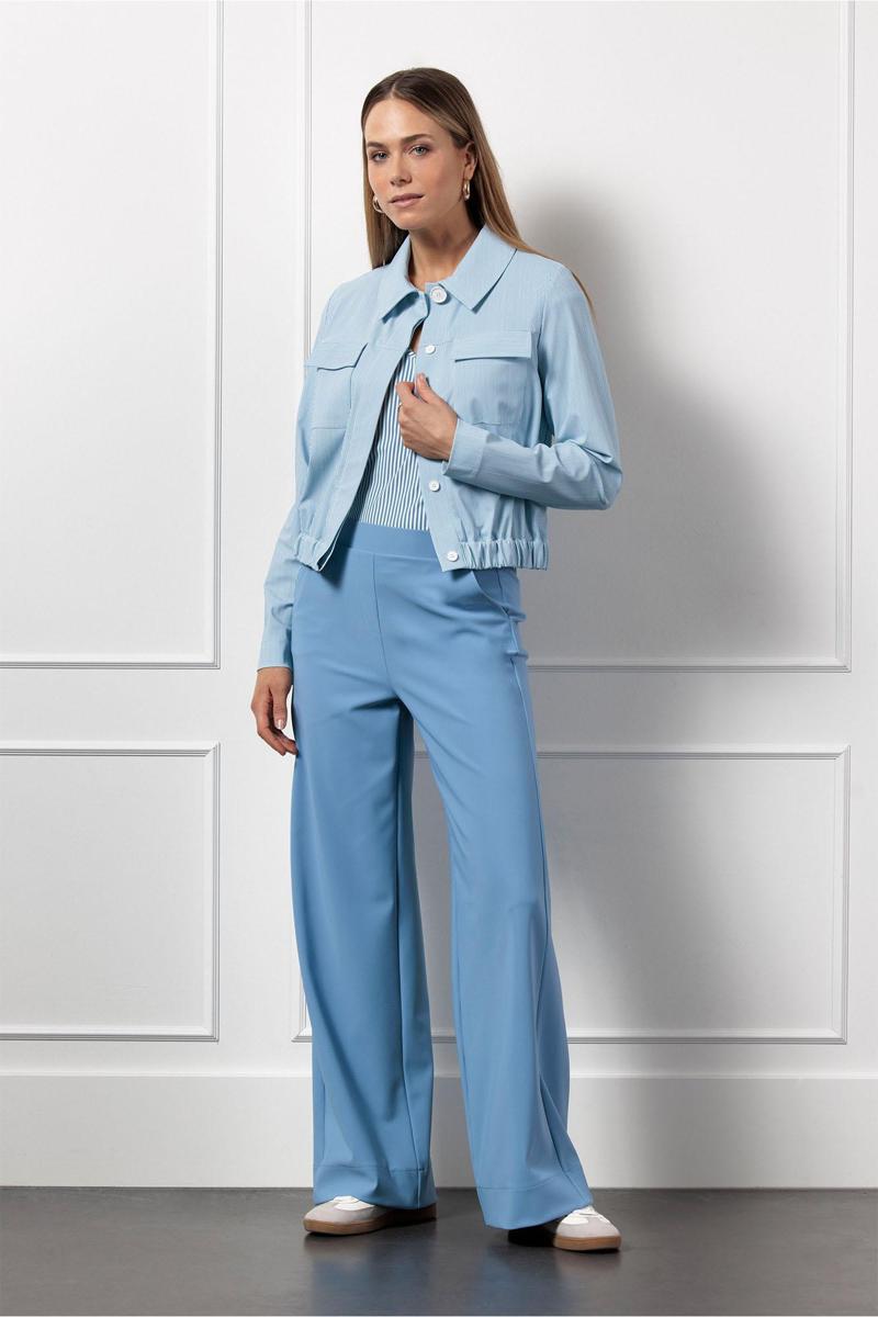 Studio Anneloes Pantalon Lexie Bonded Blauw 4