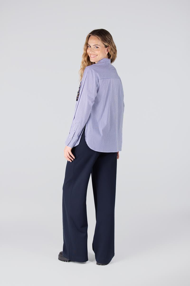Jansen Amsterdam Blouse Goldie Blauw 3