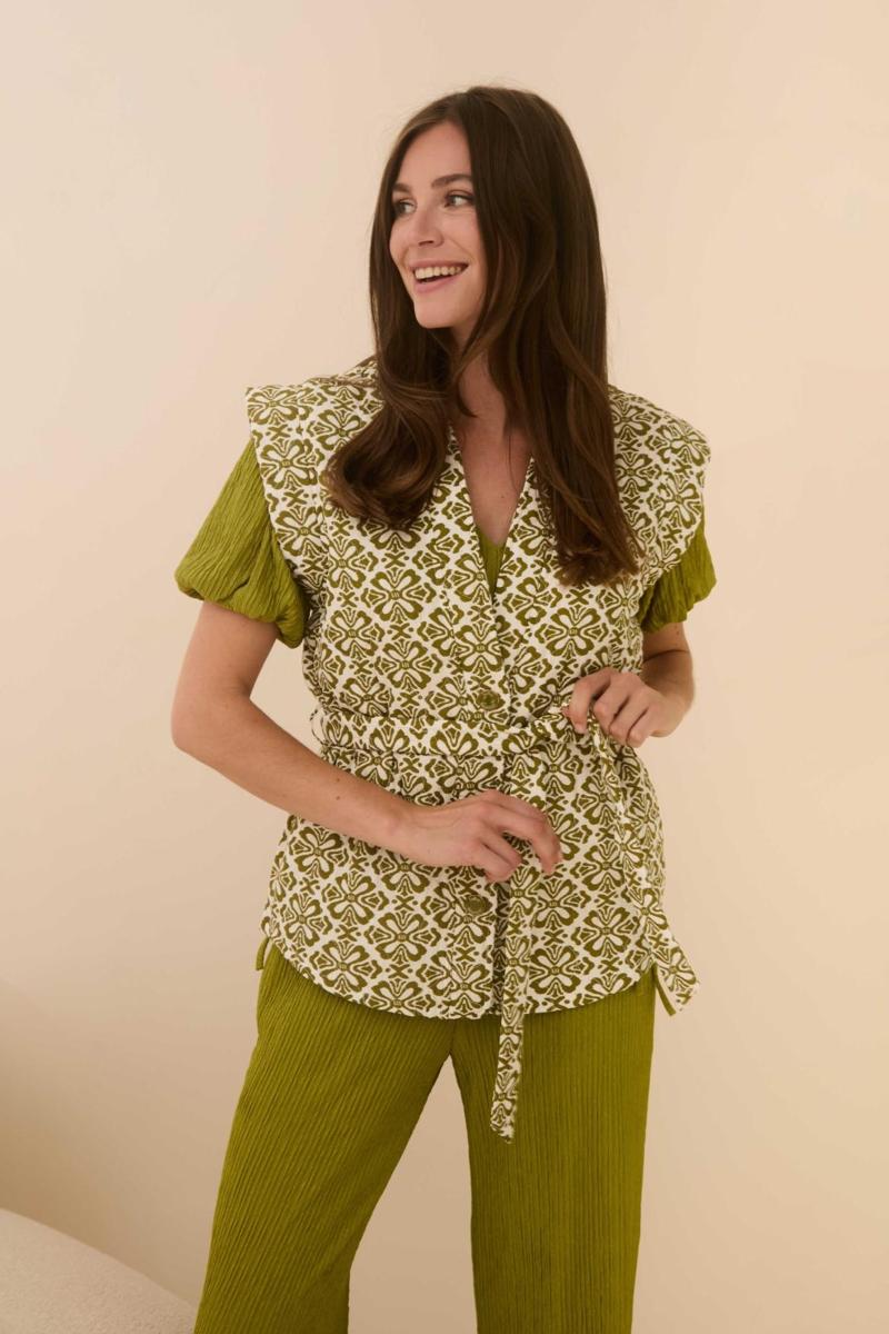 Lofty Manner Lofty Manner Gilet QC46 - Gilet Chia Groen 3
