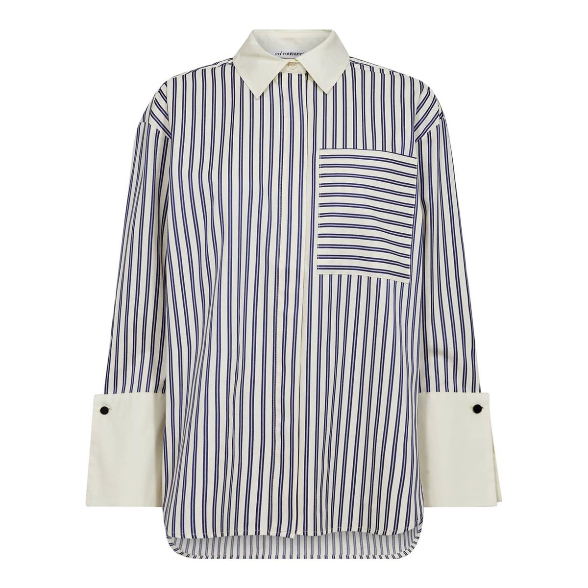 Co'Couture Blouse Samson Stripe Blauw 1