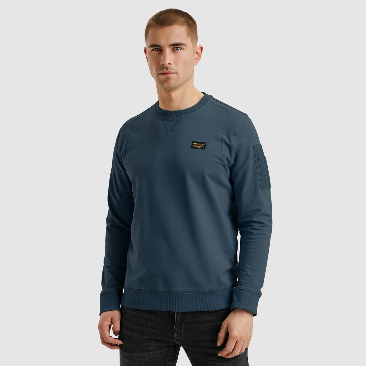 PME Legend PME Legend Sweater PLS2502499 Blauw 3