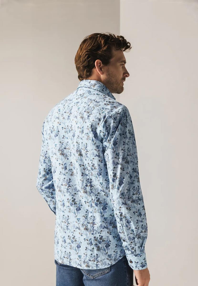 State of Art Overhemd 214-25259 Blauw 3