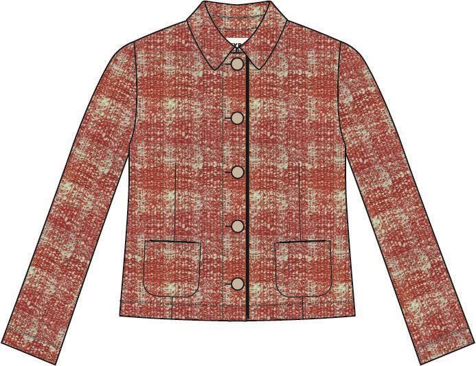 KYRA KYRA Blazer Tiene-s25 Rood 1