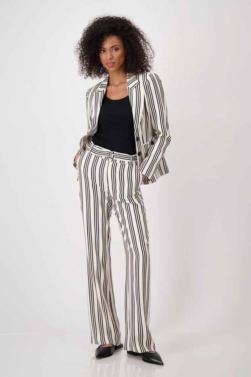 Monari Monari Blazer 409596 Zwart-Wit 3