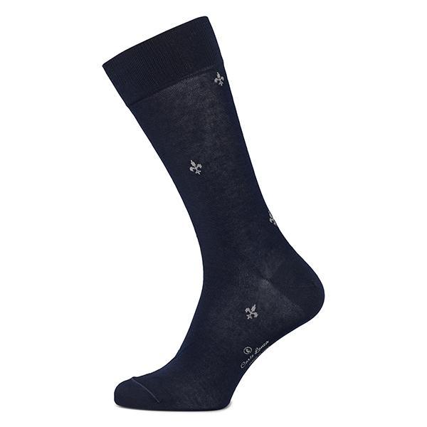 Carlo Lanza Sokken 104 Intrecci Blauw 1