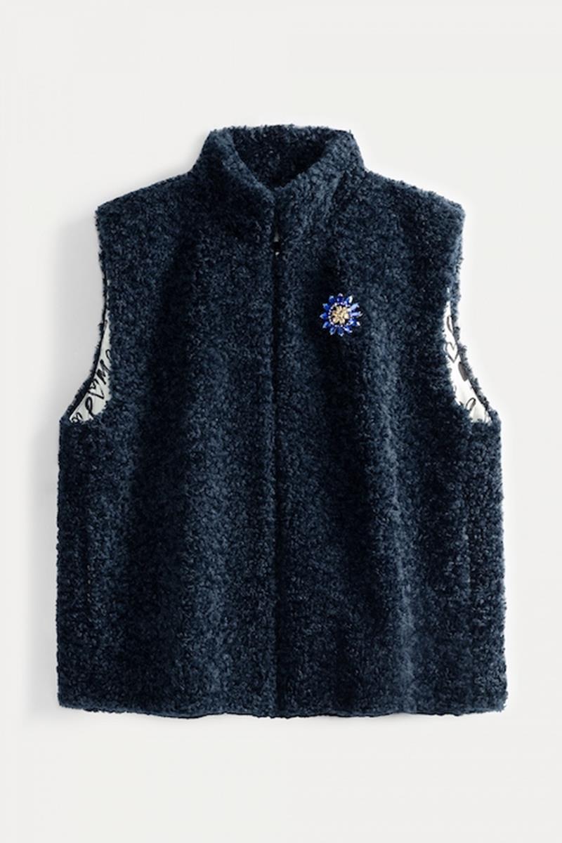 POM Amsterdam POM Amsterdam Gilet SP7342 Blauw 2