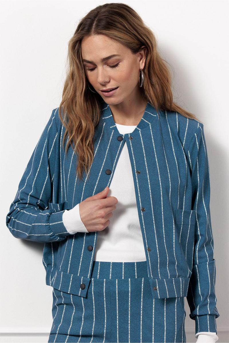 Studio Anneloes Studio Anneloes Blazer Benny pinstripe j Blauw 5