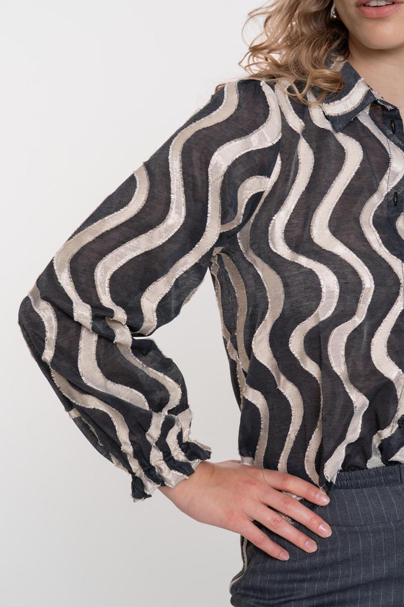 Geisha Blouse 53915-20 Zwart 4