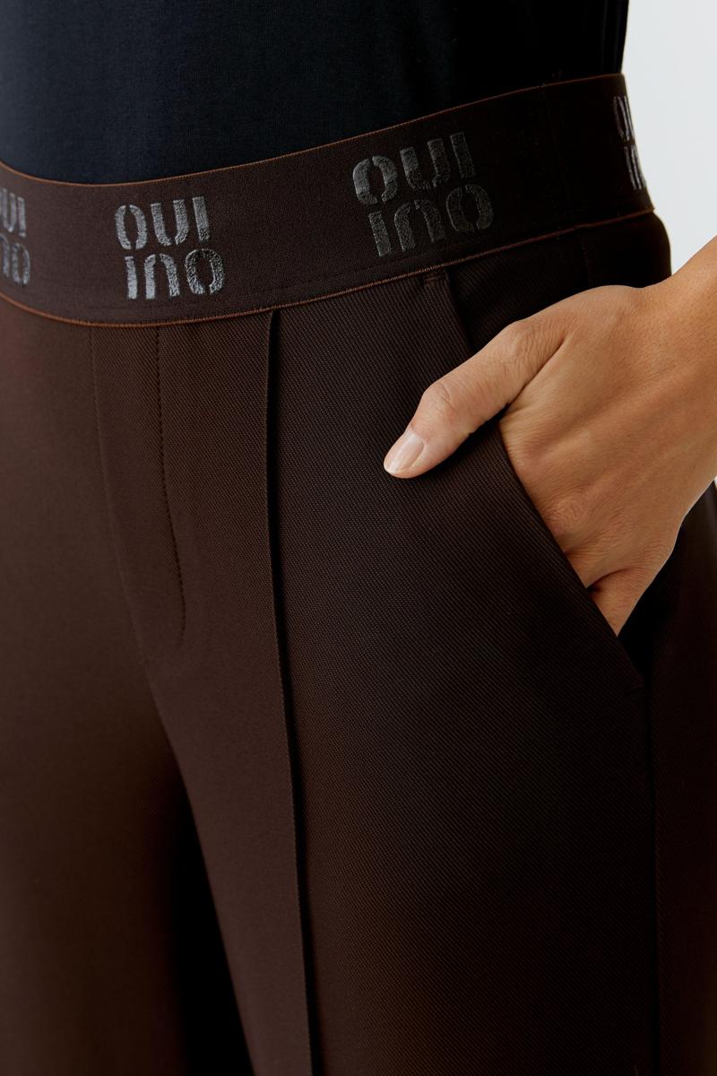 Oui Pantalon 0091737 Bruin 5