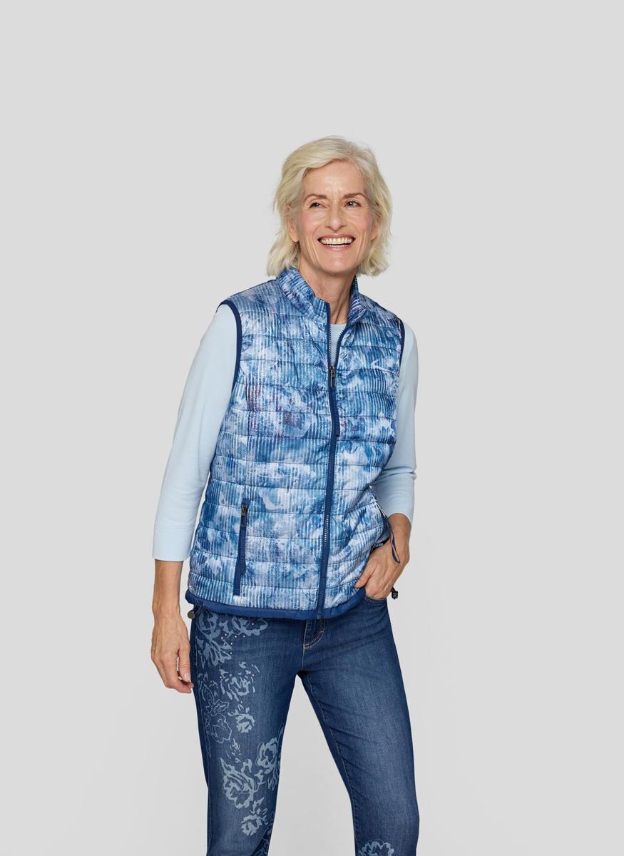 Rabe Rabe Gilet 54-213871 Blauw 6