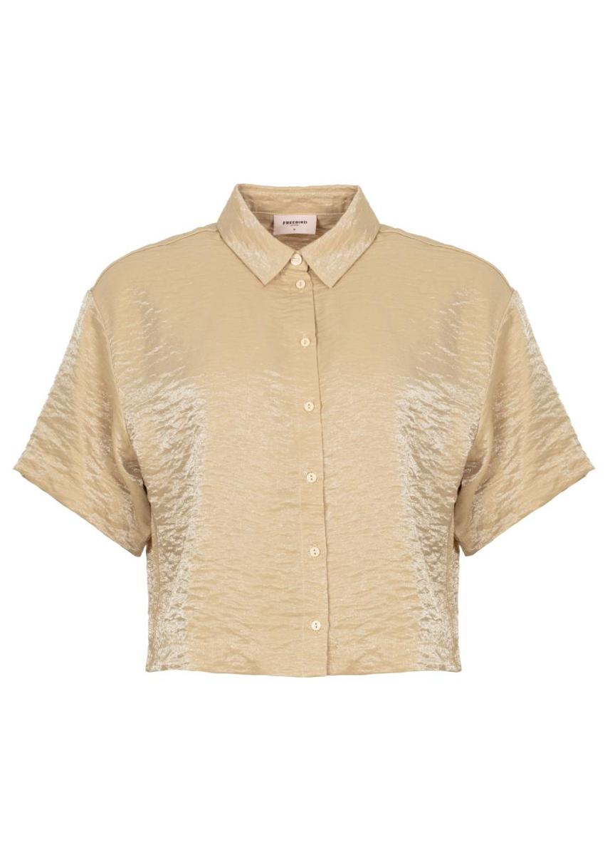 Freebird Freebird Blouse Brianne Wv-Shiny Beige 1