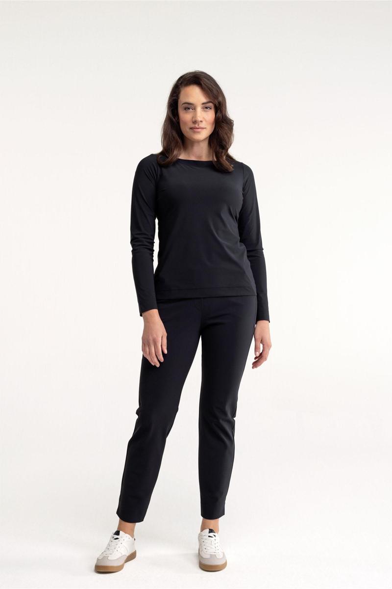 Studio Anneloes Studio Anneloes Pantalon Anne bonded trous Zwart 3