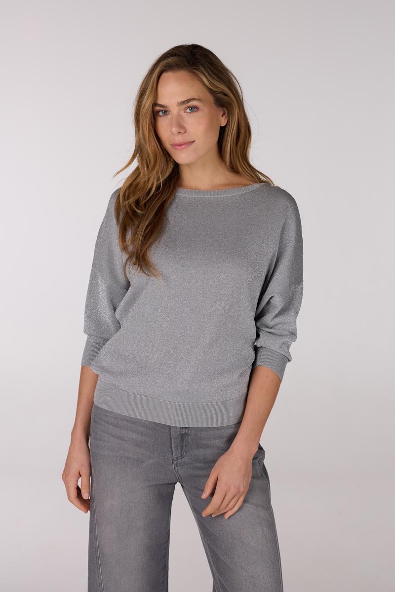 Jansen Amsterdam Jansen Amsterdam Trui ILONA SS25 Grijs 1
