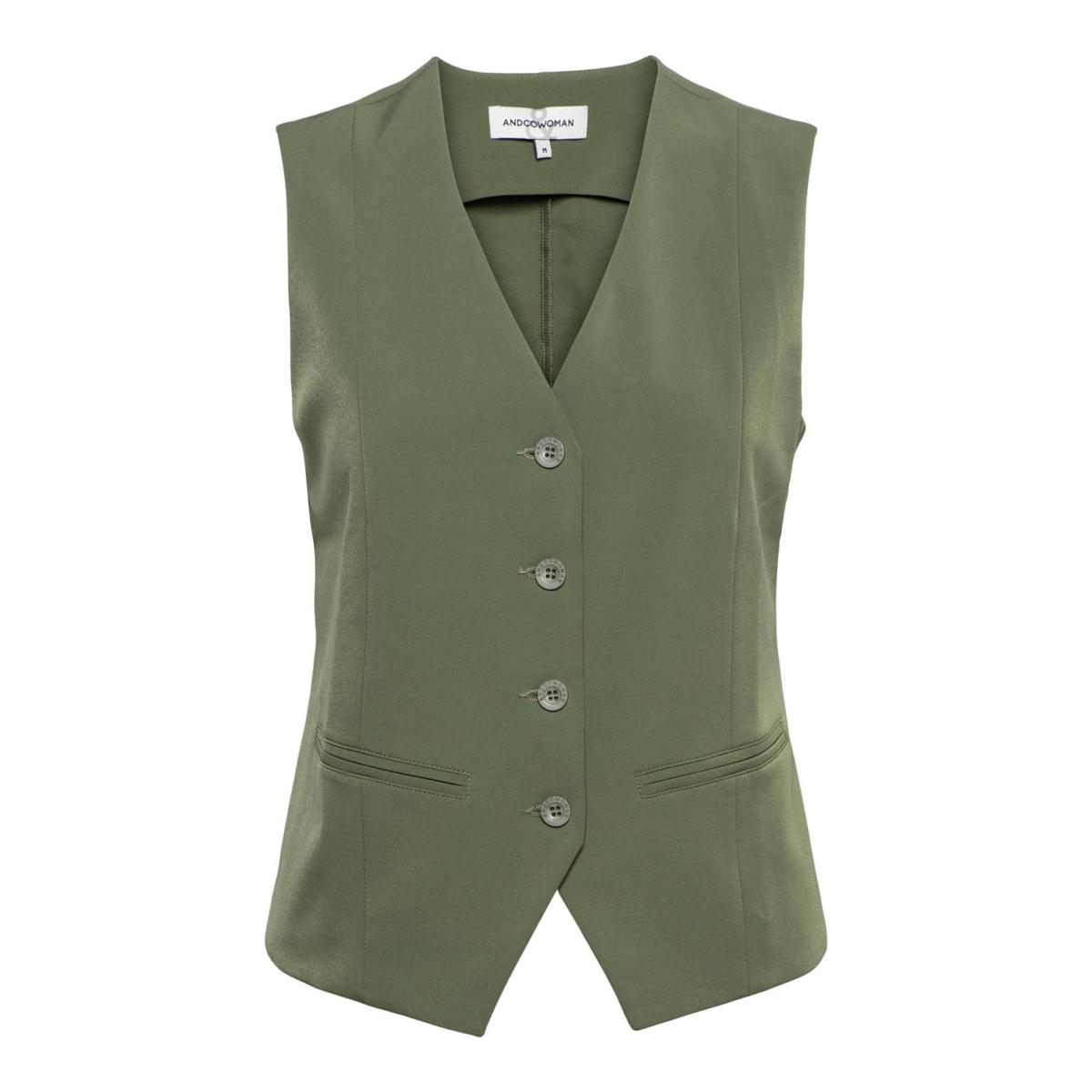 &Co Woman &Co Woman Gilet GL100 Groen 1