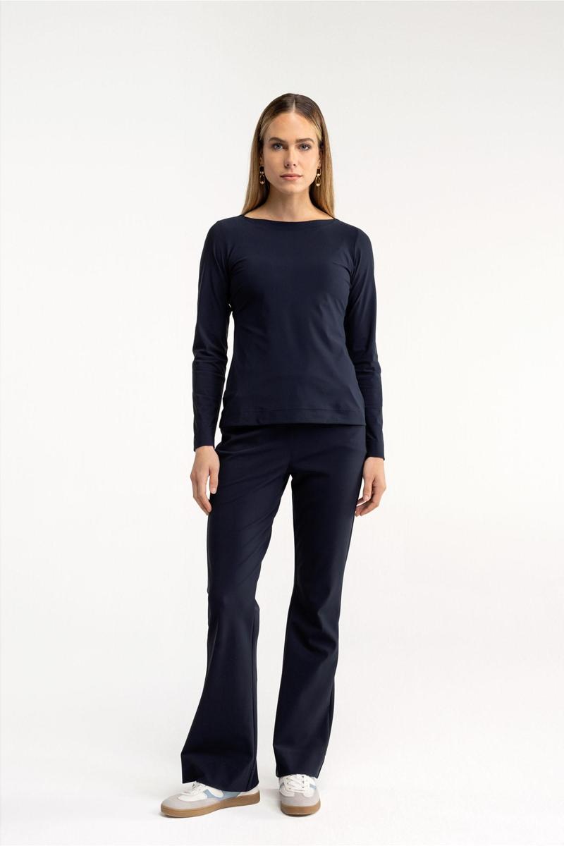 Studio Anneloes Studio Anneloes Pantalon Flair Bonded Blauw 3