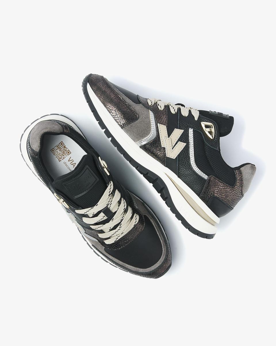 Via Vai Sneakers 62329 Zwart 3