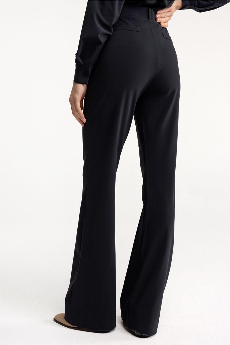 Studio Anneloes Studio Anneloes Pantalon Flair LONG bonded Zwart 3