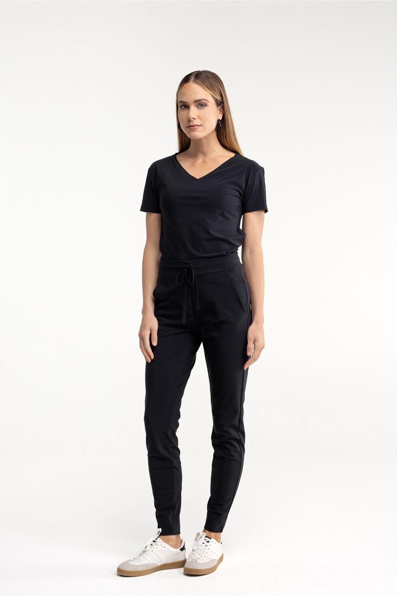 Studio Anneloes Studio Anneloes Pantalon Downstairs bonded Zwart 5