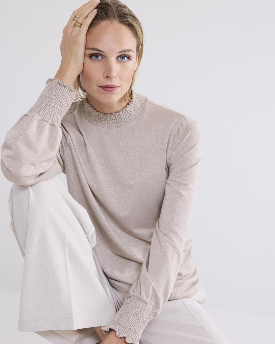 Summum Summum Blouse 3s5009-30644 Beige 2